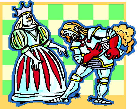 Playing chess clip art