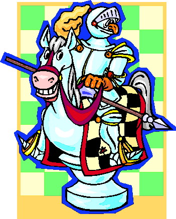 Playing chess clip art