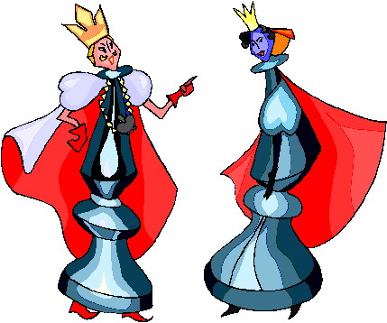 Playing chess clip art