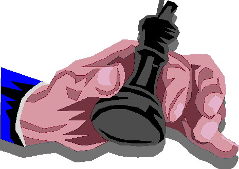 Playing chess clip art