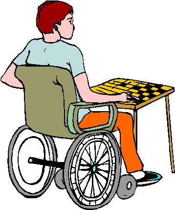 Playing chess clip art