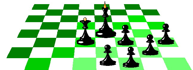 Playing chess clip art