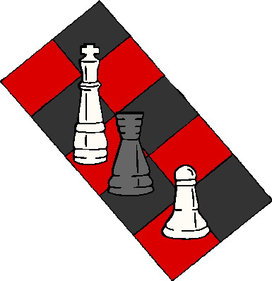 Playing chess clip art