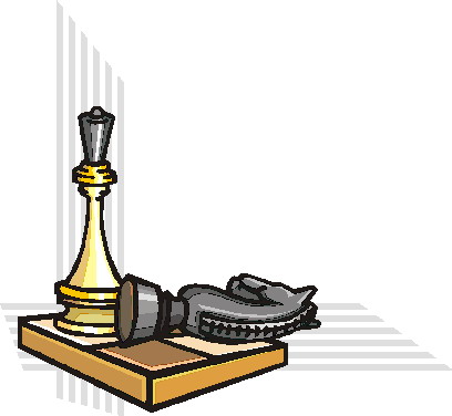 Playing chess clip art