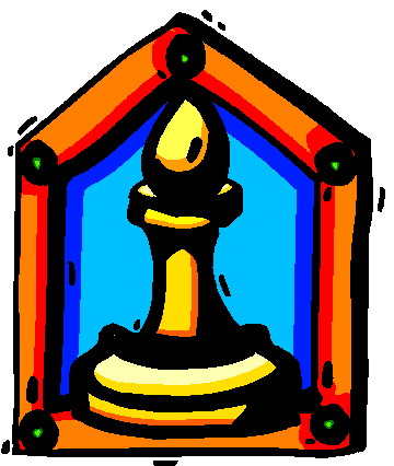 Playing chess clip art