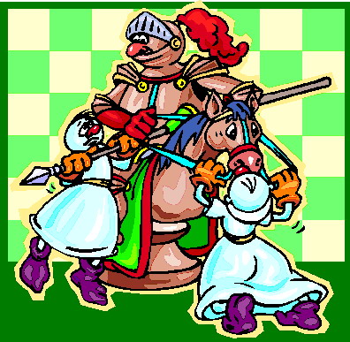 Playing chess clip art