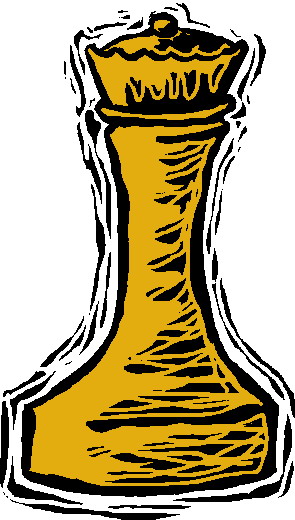 Playing chess clip art