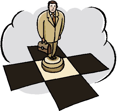 Playing chess clip art