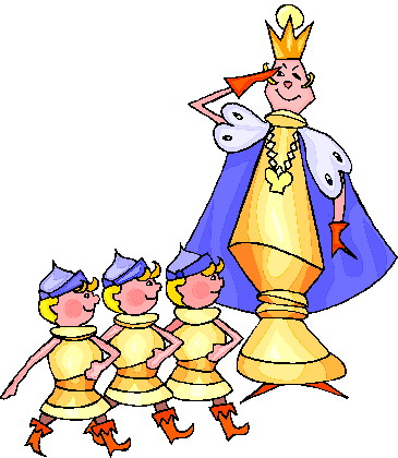 Playing chess clip art