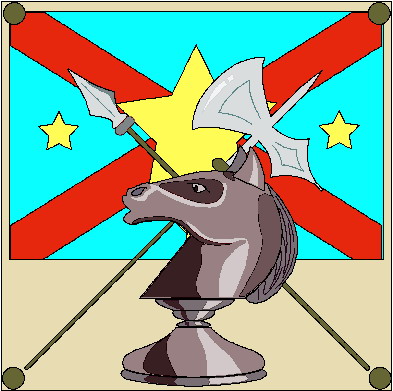 Playing chess clip art