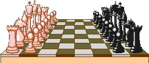 Playing chess clip art