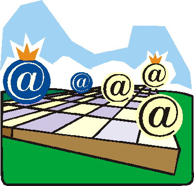 Playing chess clip art