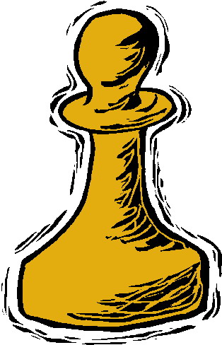 Playing chess clip art