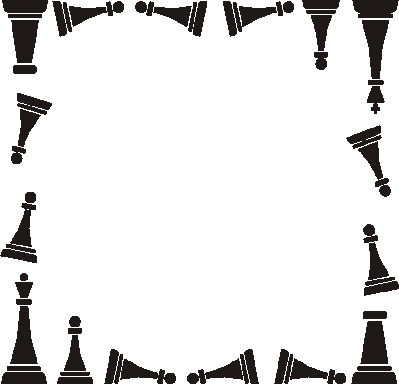 Playing chess clip art