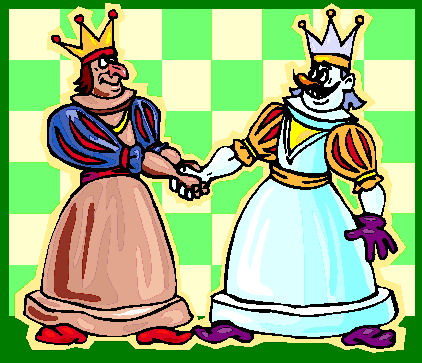 Playing chess clip art