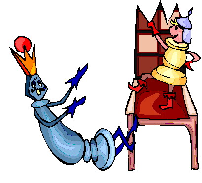 Playing chess clip art