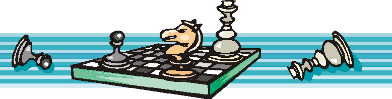 Playing chess clip art