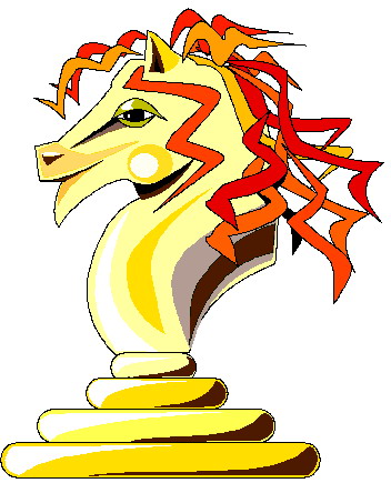 Playing chess clip art