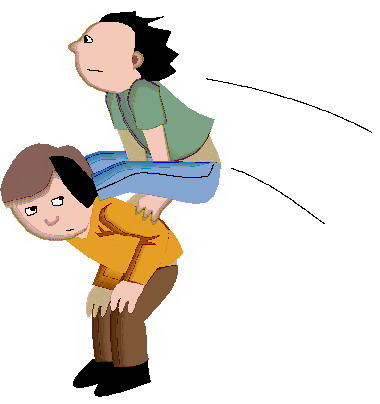 Playing children clip art