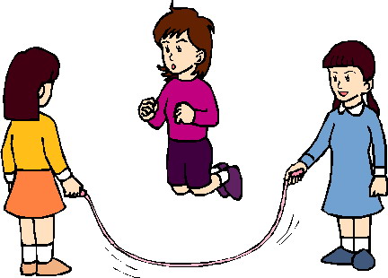 Playing children clip art