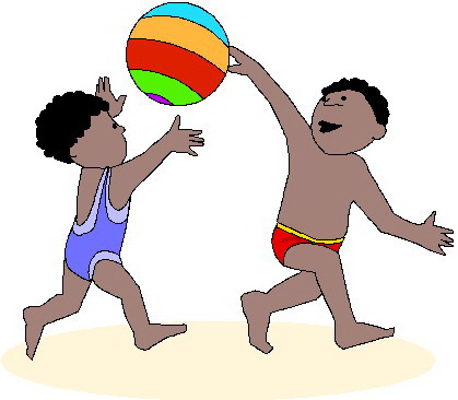 Playing children clip art