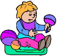 Playing children clip art