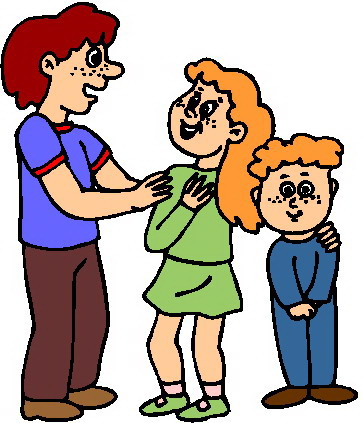 Playing children clip art