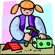 Playing children clip art