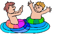 Playing children clip art