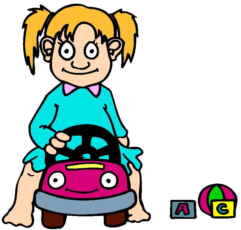 Playing children clip art