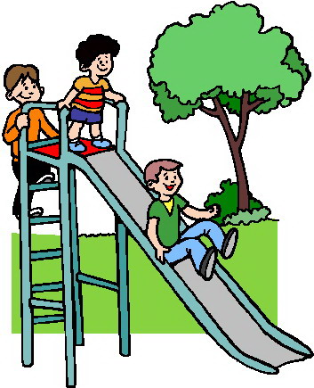 Playing children clip art