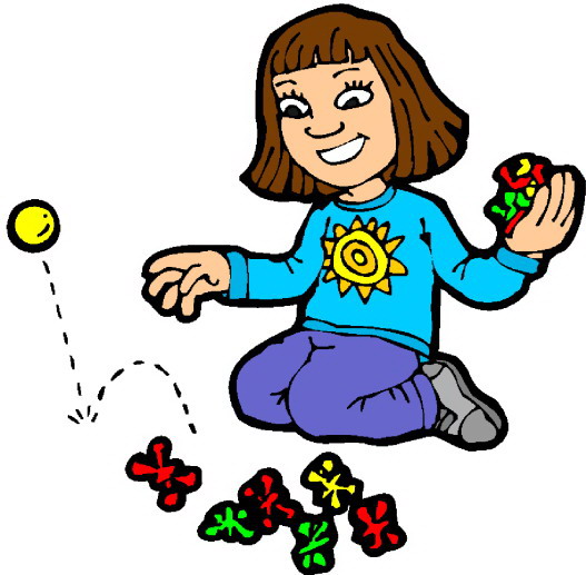 Playing children clip art