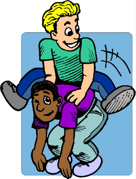 Playing children clip art