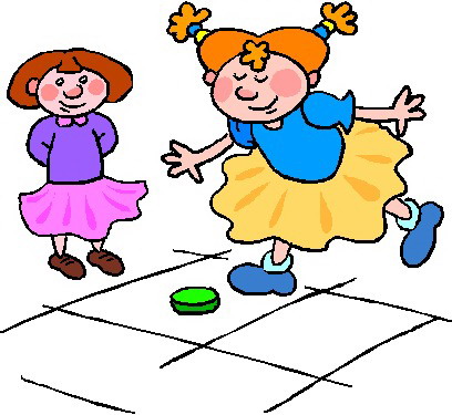 Playing children clip art