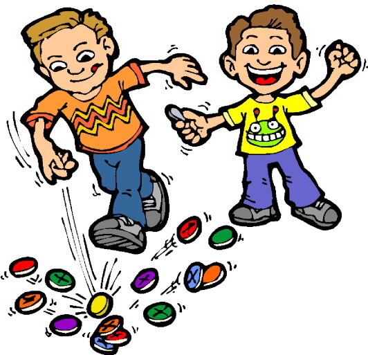 Playing children clip art