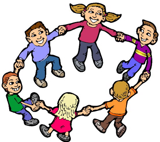 Playing children clip art