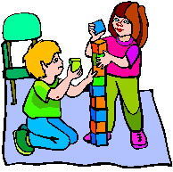 Playing children clip art