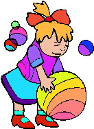 Playing children clip art