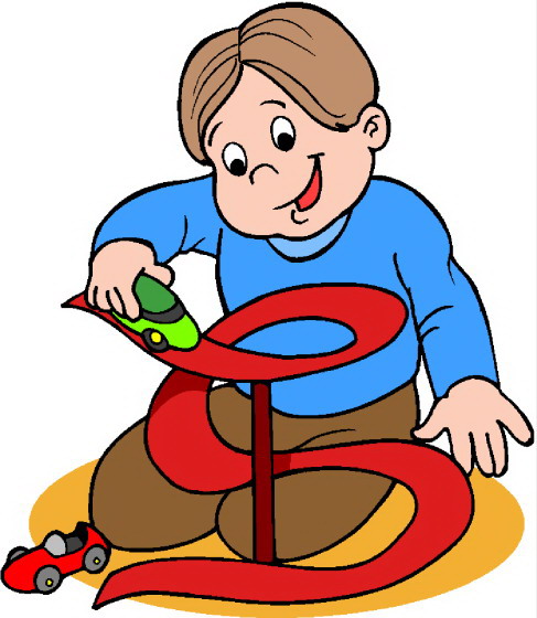 Playing children clip art