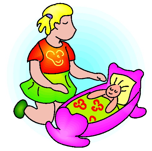 Playing children clip art