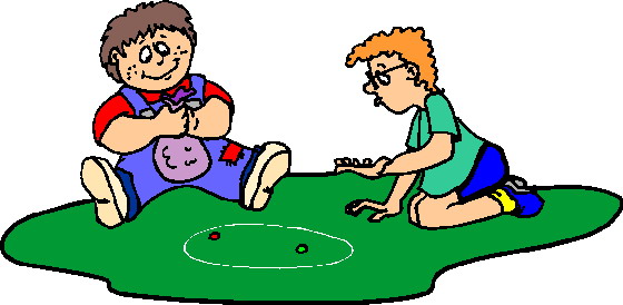 Playing marbles clip art