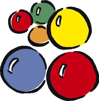 Playing marbles clip art