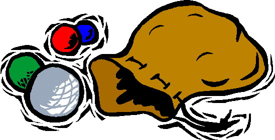 Playing marbles clip art