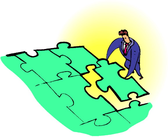 Puzzling clip art