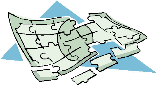 Puzzling clip art