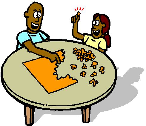 Puzzling clip art