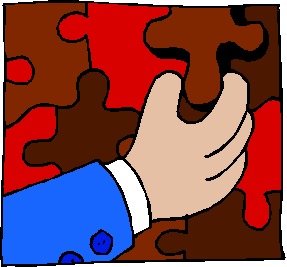 Puzzling clip art