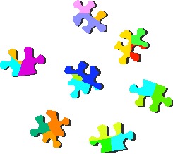 Puzzling clip art