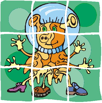 Puzzling clip art