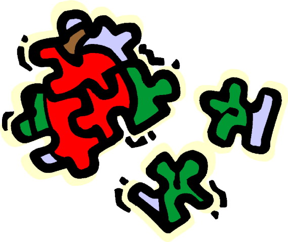 Puzzling clip art